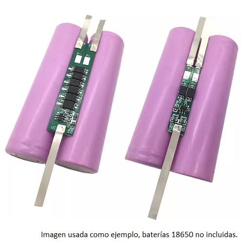 Balanceador BMS con níquel para baterías 18650. 2S 4.5A