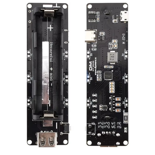 Shield para batería 18650 V3. USB-C microUSB