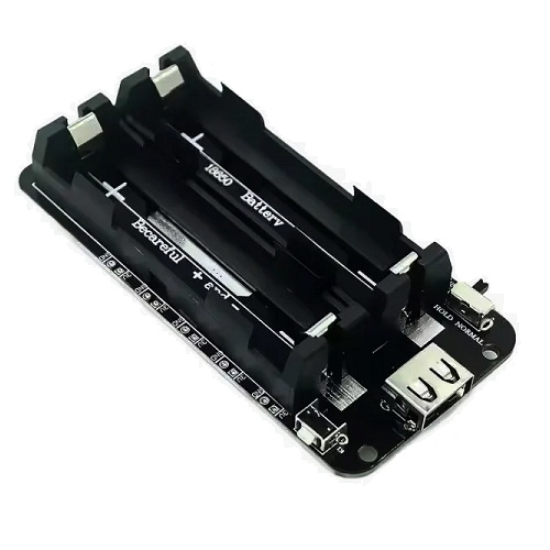 Shield para baterías 18650x2 V3. USB-C microUSB