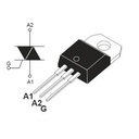 Triac BTA16-600BW 600V 10A. Original