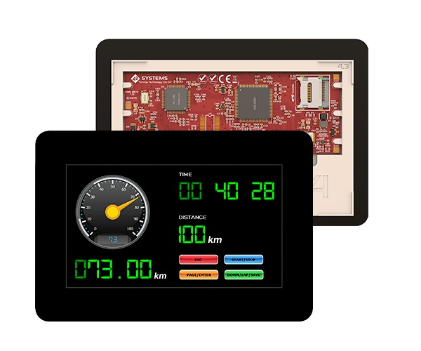 Display LCD 4.3" Resistivo 4D Systems Gen4