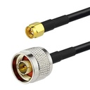 Cable adaptador con SMA macho a conector N macho