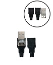 Conector aéreo USB macho negro