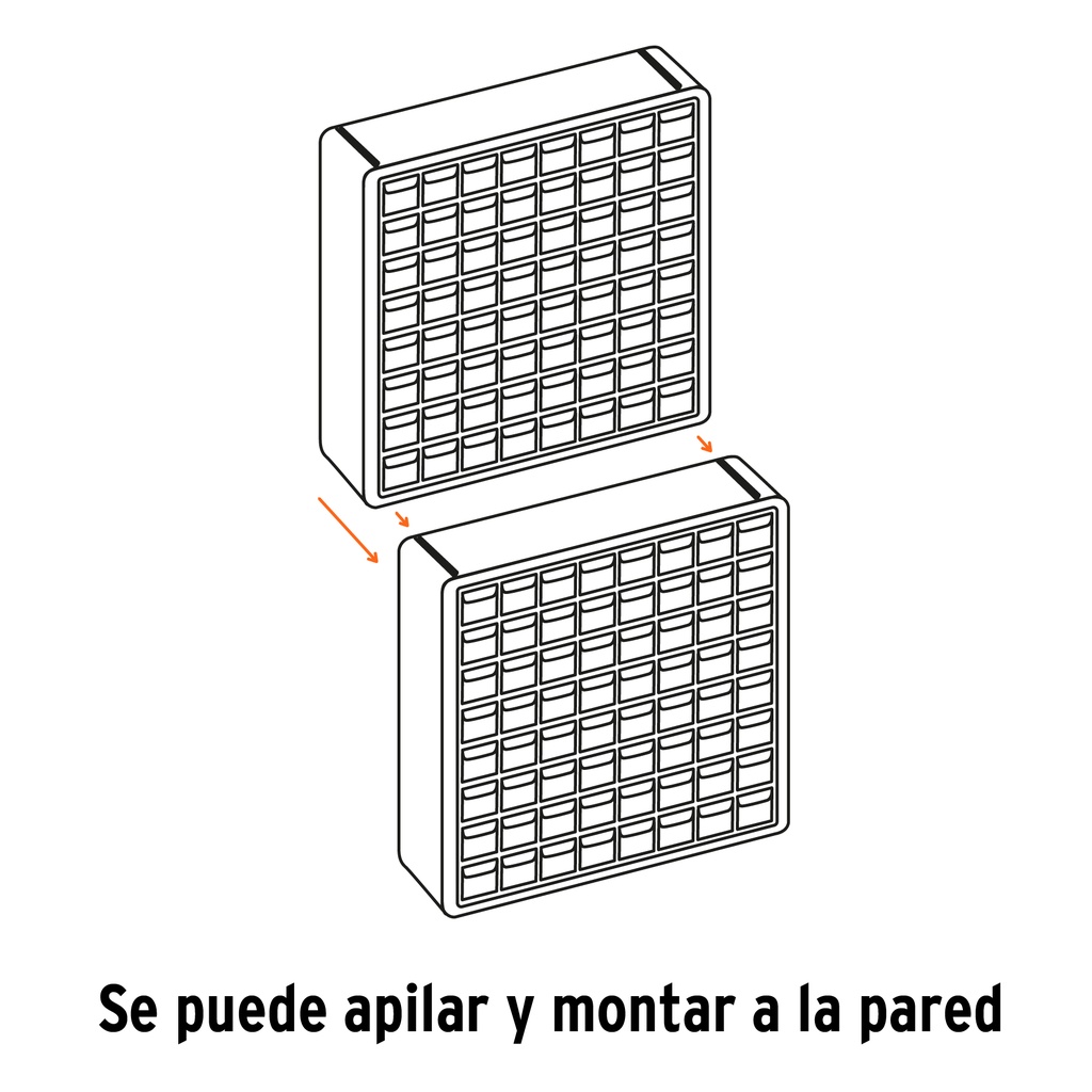 Organizador con 16 gavetas–TRUPER