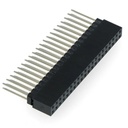 Conector hembra recto 2x20P-2.54mm, 12mm. Para Raspberry Pi