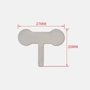 Conector de Niquel 2P para unir paquetes de baterías 18650. Forma 21-T1