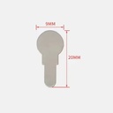 Conector de Niquel 1P para unir paquetes de baterías 18650. Forma 22-Tipo A
