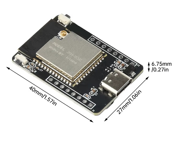 Módulo WiFi/Bluetooth ESP-32-S3 WROOM N16R8 con cámara OV2640. USB tipo C