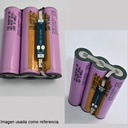 Paquete de baterías PACK3P 18650 3.7V, 10500mA. Recta