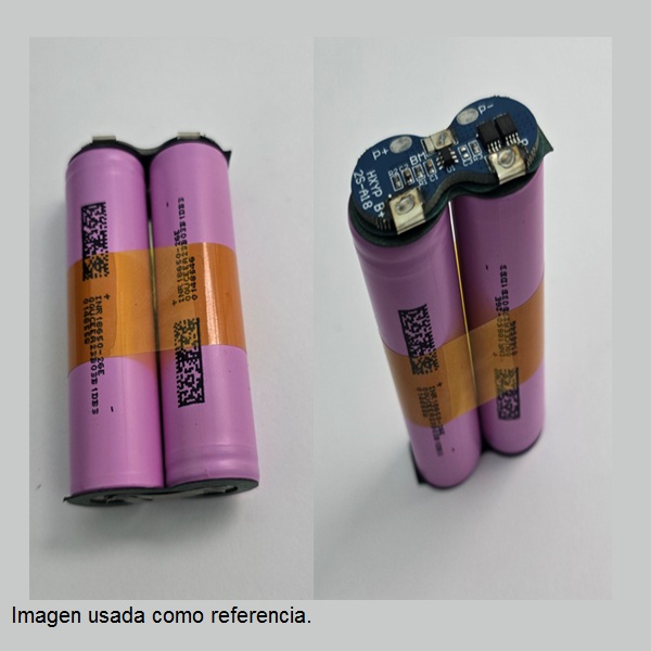 Paquete de baterías PACK2S 18650 7.4V, 3500mA.