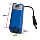 Paquete de baterías PACK4SC 18650 7.4V, 7000mA. Cuadrada