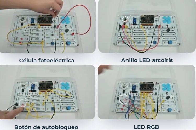 Kit caja de experimentos de circuitos electrónicos Smart Science Box para micro:bit