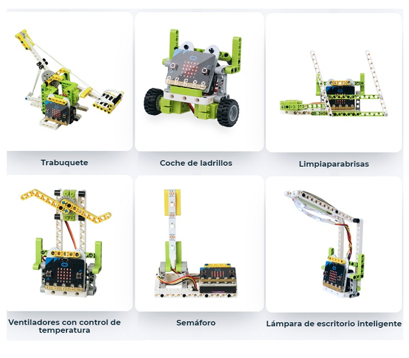 Kit robot Ring:bit 6 en 1. Para micro:bit®