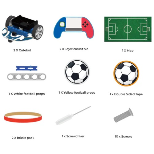 Kit juego de fútbol micro:bit® Cutebot