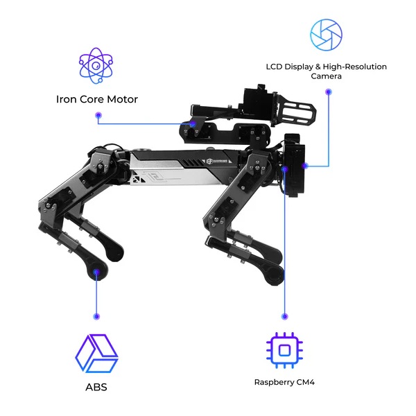 Kit Robot Canino CM4 XGO-Lite V2. Para Raspberry Pi