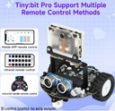 Robot seguidor de línea Tiny:bit Pro AI. Para Micro:bit®. Con camára K210