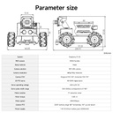 Raspbot V2 AI Vision Robot Car. Para Raspberry Pi 5
