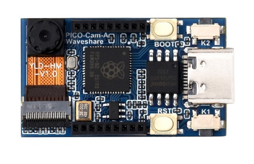 Placa de desarrollo de cámara con microcontrolador RP2040, cámara en escala de grises HM01B0 integrada y pantalla LCD IPS de 1,14 pulgadas