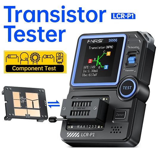 Probador de transistores y diodos LCR P1