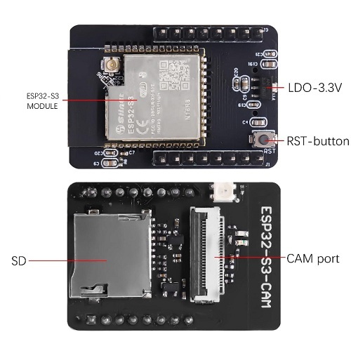 Módulo WiFi/Bluetooth ESP-32-S3 con cámara OV3660