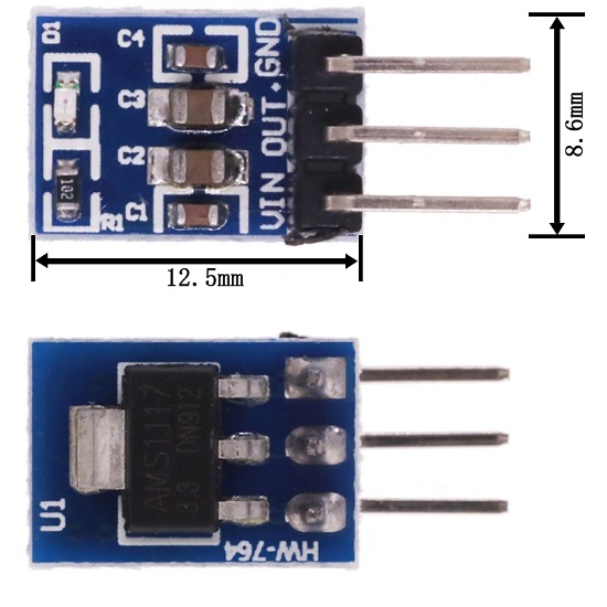 Mini fuente AMS1117- 3.3V