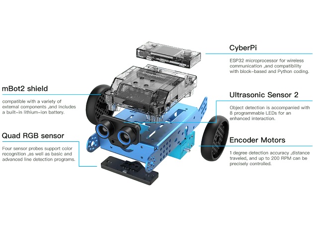 Kit mBot2 Robot Car. WiFi STEAM IA