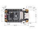 Placa de desarrollo con pantalla ESP32-C6 de 1.47 pulgadas