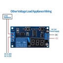 Temporizador programable ajustable 0-999s. Rele 12V