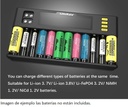 Cargador de baterías de 12 puestos Lii-S12