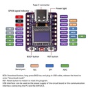 Tarjeta de desarrollo Wi-Fi Bluetooth ESP32-C3. Con pantalla OLED