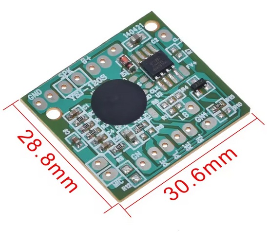 Módulo grabador de sonido y voz. 120 segundos