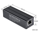 Divisor PoE Gigabit industrial. Puerto de salida USB tipo C