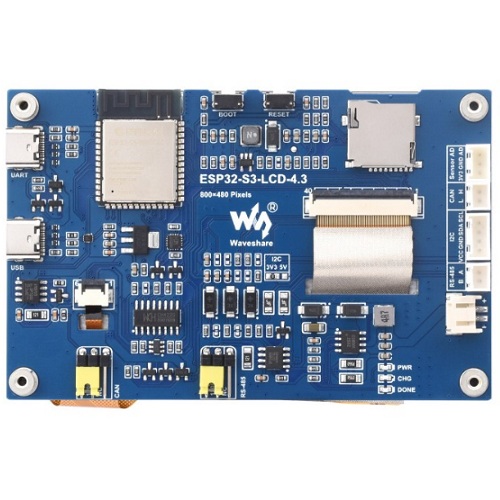 Placa de desarrollo ESP32-S3 con pantalla táctil de 4.3''