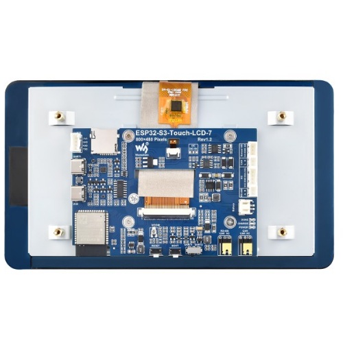 Placa de desarrollo ESP32-S3 con pantalla táctil 7''