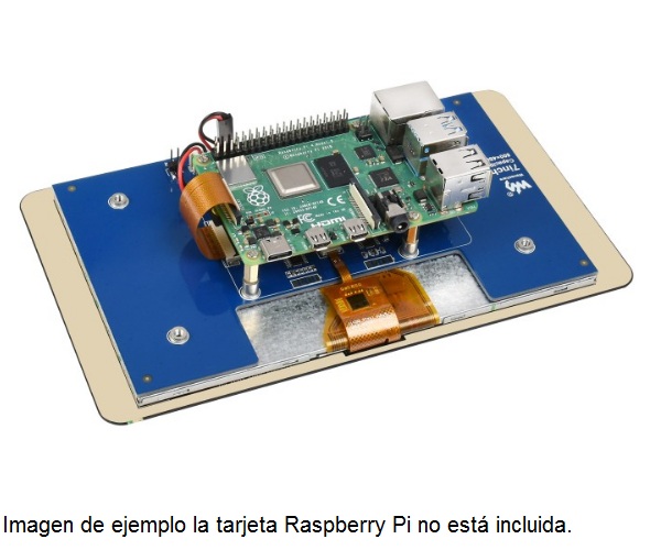 Pantalla táctil capacitiva de 7 pulgadas para Raspberry Pi, interfaz DSI, 800 × 480
