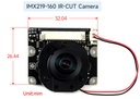Cámara IMX219-160 8MP IR-CUT, 162° FOV, Infraestructura IR-CUT, Aplicable para Jetson Nano / Módulo de Cálculo
