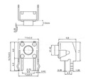 Suiche pulsador lateral 7.7x10 pin 3.5mm