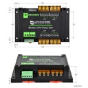 Módulo industrial 4 relés Modbus RTU con RS485, 30A