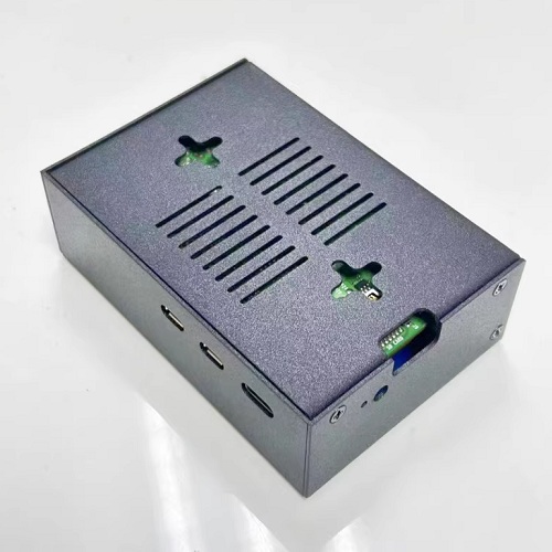 Caja metálica para pantalla LCD MHS 3.5’’. Para Raspberry Pi