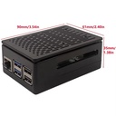 Caja plástica para Raspberry Pi. Tipo AB Negra