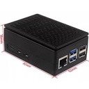 Caja plástica para Raspberry Pi. Tipo B Gris