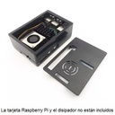 Caja plástica para Raspberry Pi. Negra