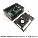 Caja plástica para Raspberry Pi. Negra