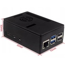Caja plástica para Raspberry Pi. Tipo A Negra