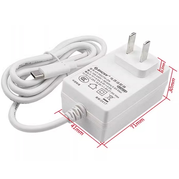 Adaptador de alimentación para Raspberry Pi 5. 5V, 27W. USB tipo C
