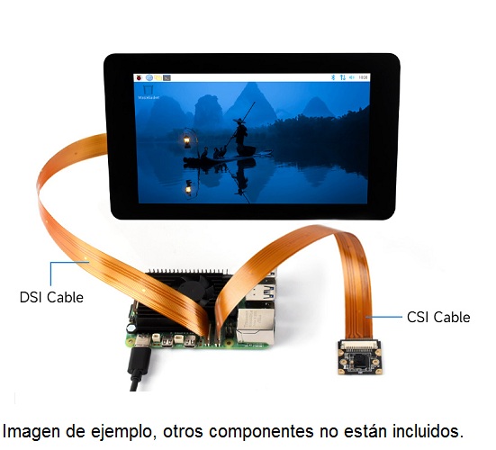 Cable adaptador FPC para cámara. Para Raspberry Pi. 500mm