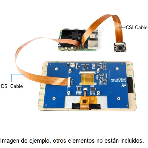 Cable adaptador DSI FPC para display para Raspberry Pi. 150mm