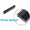Header hembra 2x20. 2.54mm. H16/P3.0