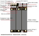 Módulo UPS de 3 baterías 18650. Con USB tipo C y 2 salidas USB