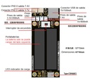 Módulo UPS de 2 baterías 14500. Con USB tipo C y salida USB